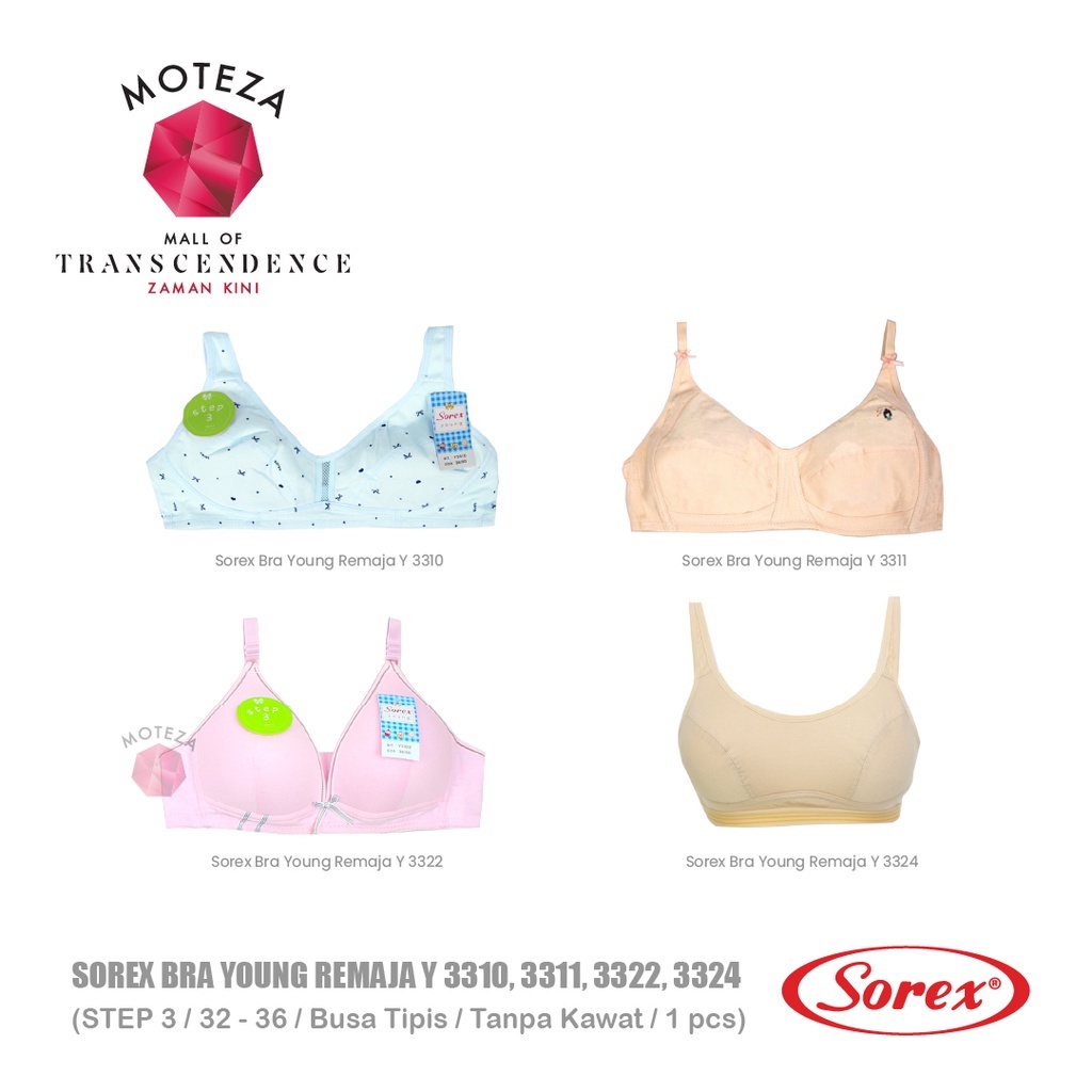 Sorex Young Bra BH Anak Remaja - Y 3310 ; 3311 ; 3322 - Step 3 (PILIH WARNA)