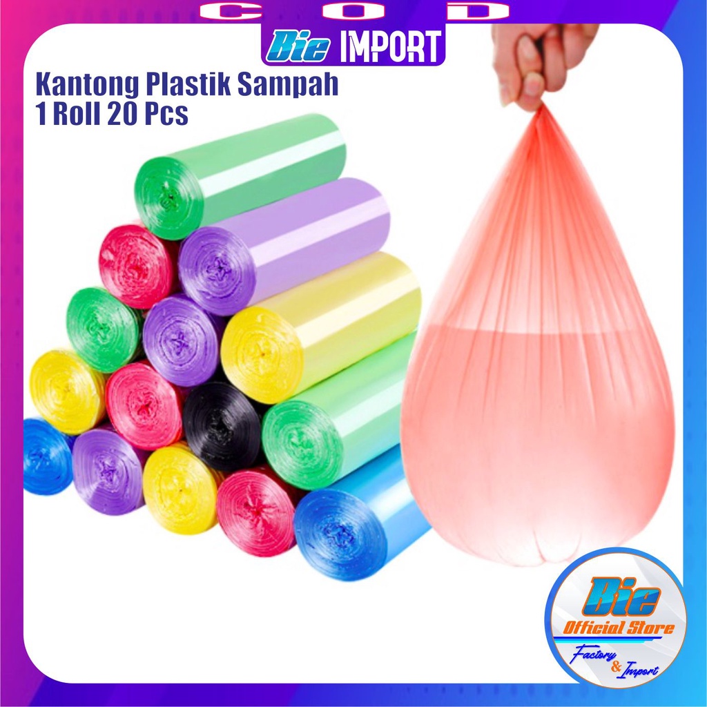 Plastik Kantong Sampah Roll isi 20 Pcs Impor Best Seller