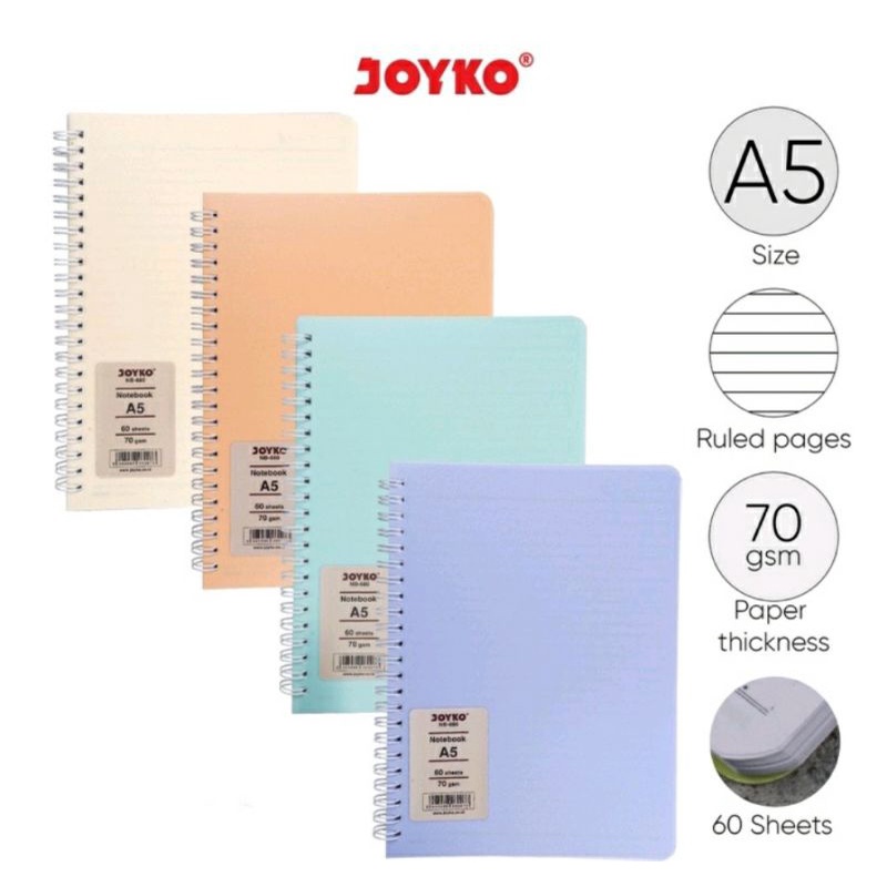 

Ruled Notebook Diary Agenda Buku Catatan Bergaris Joyko 60 Halaman