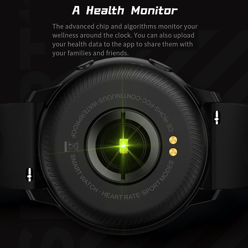 【COD】Jam Tangan Pria Wanita IP68 Waterproof/Tahan air Smartwatch Pria Smart Watch 1.28HD wallpaper custom Heart Rate blood pressure monitor Fitnes Tracker