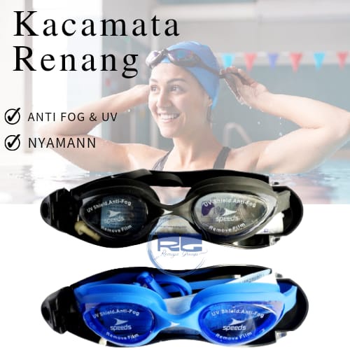 Kacamata Renang Dewasa Antifog Kacamata Renang Speeds Antifog & UV Swimming Gogles Original Speeds