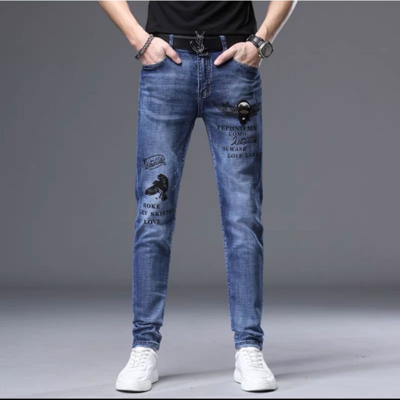 celana jeans branded 033 / celana jeans panjang pria / celana fashion import