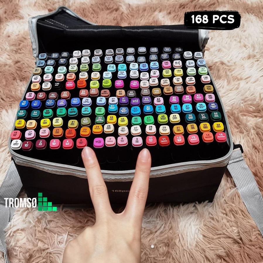 

WER-74 Tromso Art Sketch Marker / Spidol Gambar Dua Sisi 24, 48, 80, 168 pcs Keluaran Minggu Ini