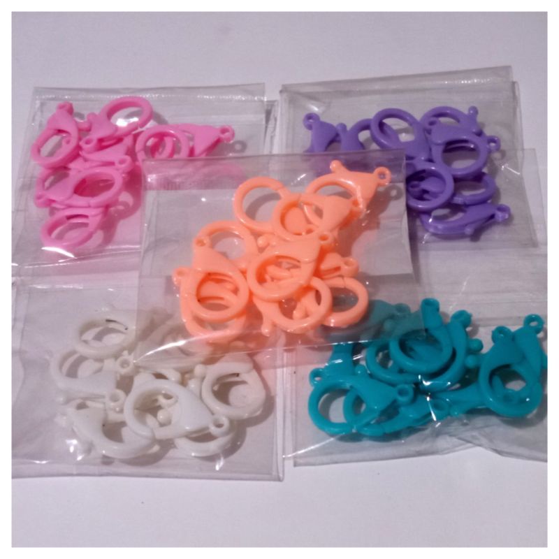 Kokot Udang Plastik 25mm Pengait Masker Plastik