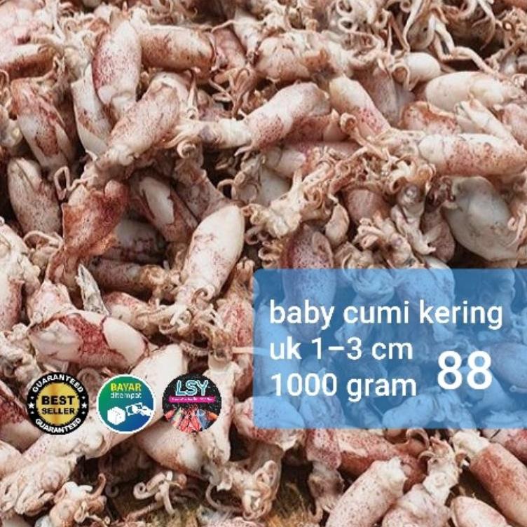

↓Terlaris✥↓ 6DJKB ikan asin baby cumi / cumi rebus kering 88 berat 1kg 48 ↓Ready