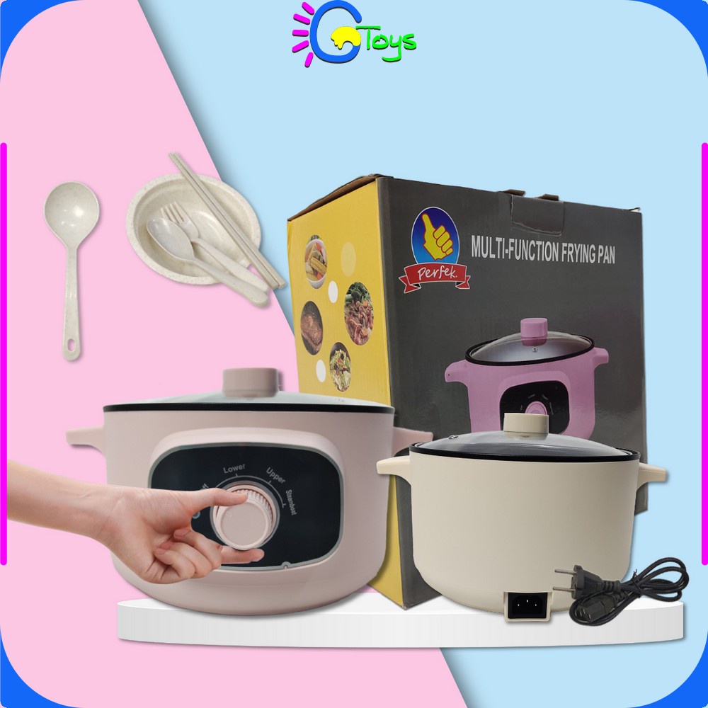 Jual Cr C Panci Listrik Serbaguna Portable Multifungsi Electric Fry Pan Anti Lengket Electric