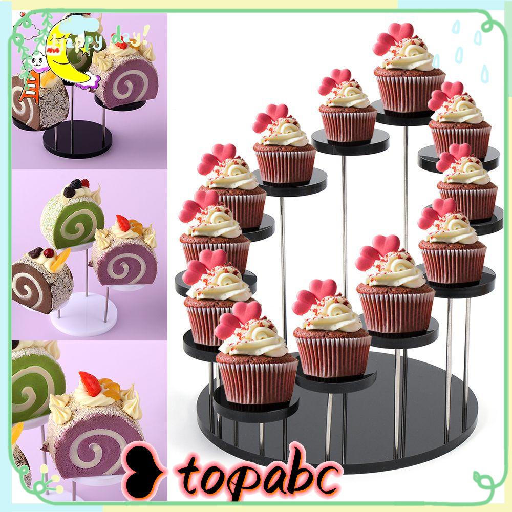 Top Acrylic Display Stand Tempat Makanan Penutup Alat Kue Cupcake Stand