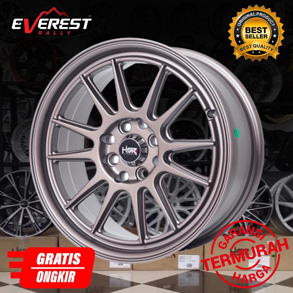 Velg Mobil HSR Ring 16 PCD 4x100 4x114,3 ENDE 346 HSR R16 Lebar 7 Velg Bronze