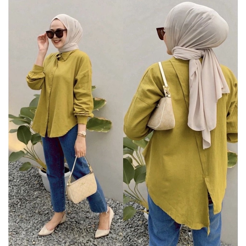 YUFF - SITA TOP / KEMEJA MINA ATASAN BLOUSE WANITA