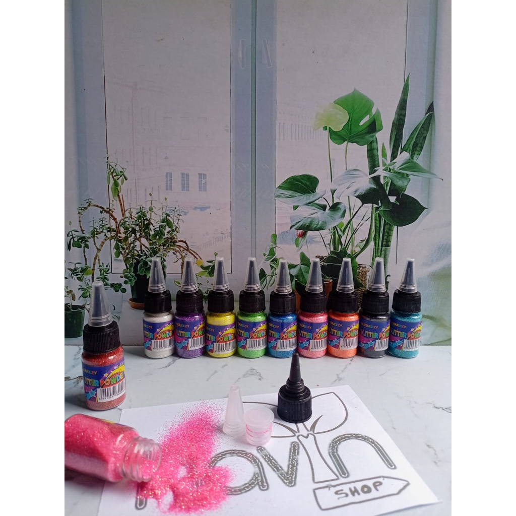 

BUBUK GLITER ada CORONG GLITTER POWDER