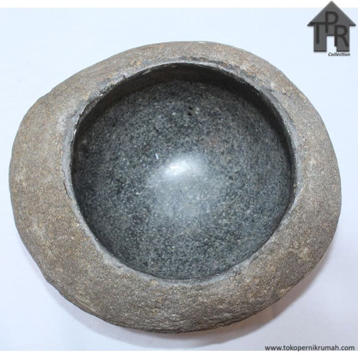 Bak Andesit Batu Kali Bowl / Mangkuk Gentong - D20T12