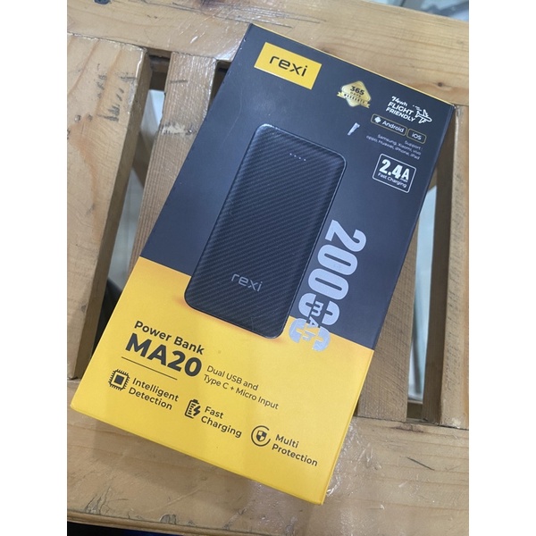 Rexi Power Bank MA20 Fast Charging Power Bank 20000 mAh
