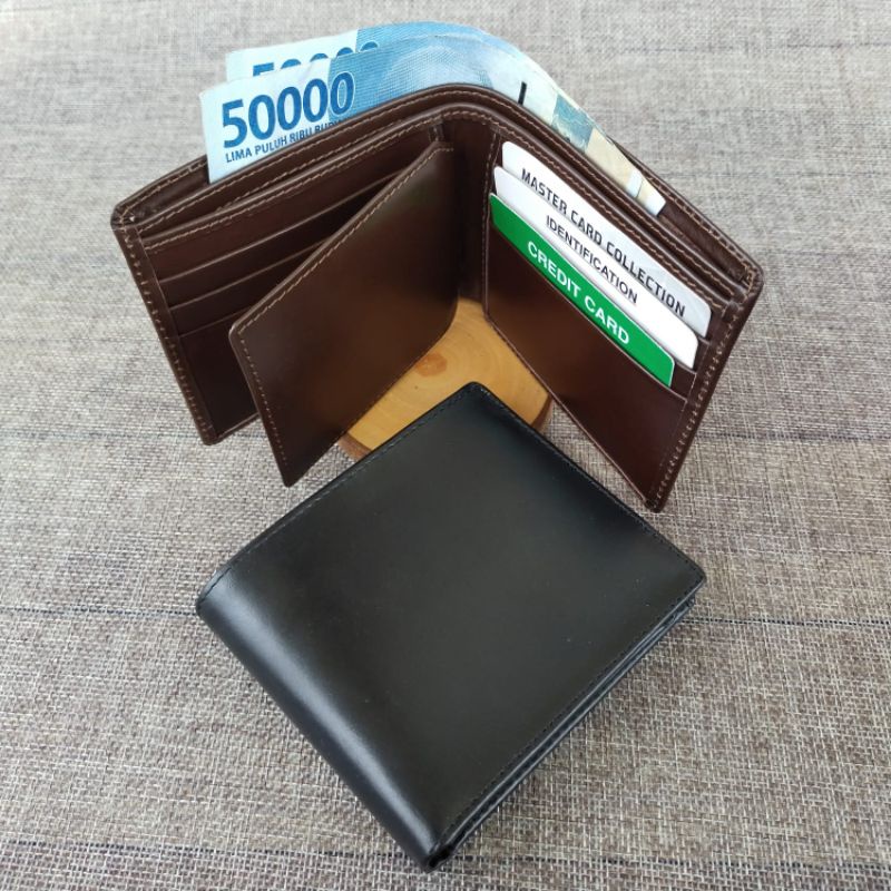 Dompet KULIT ASLI/Dompet Walet Casual kulit Napa/DOMPET PRIA KULIT PULL UP Lipat Tidur Polos Kulit Asli