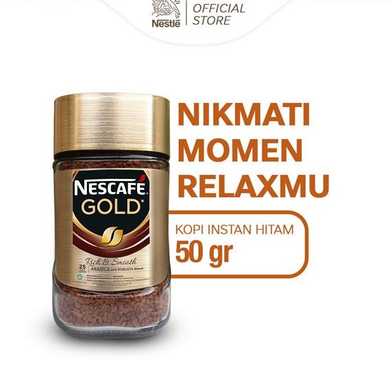 

NESCAFE Gold Kopi Instan Kopi Hitam 50g Jar