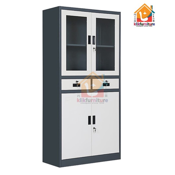 

STOK TERBATAS Lemari Arsip Filing Cabinet Besi 4 Pintu 2 Laci AK 12 Code 4074