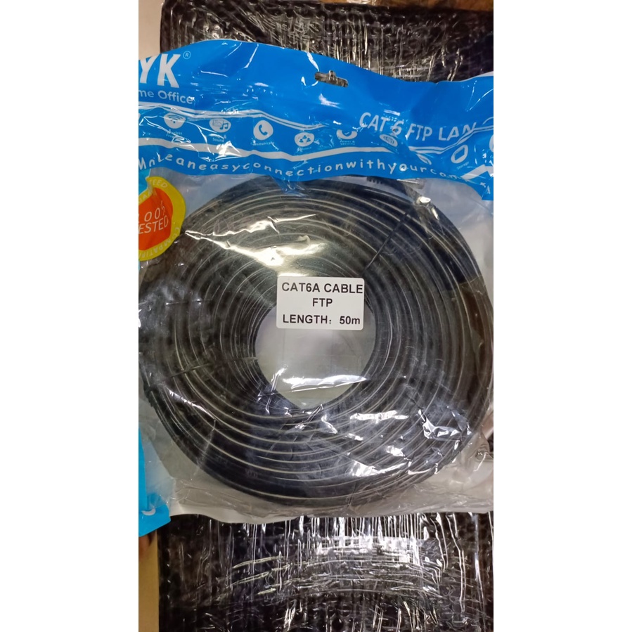 Kabel Lan Outdoor 50M Cat6a FTP NYK - Cable Lan 50 Meter Cat6a FTP