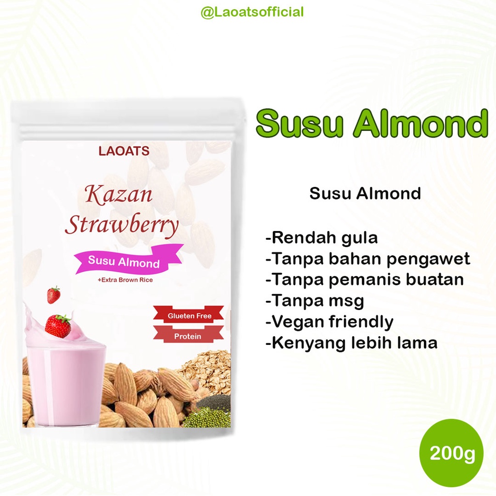 

Susu Almond Susu Almond Diet Rendah Kalori Susu Almond Laoats Kazan Strawberry (200g)