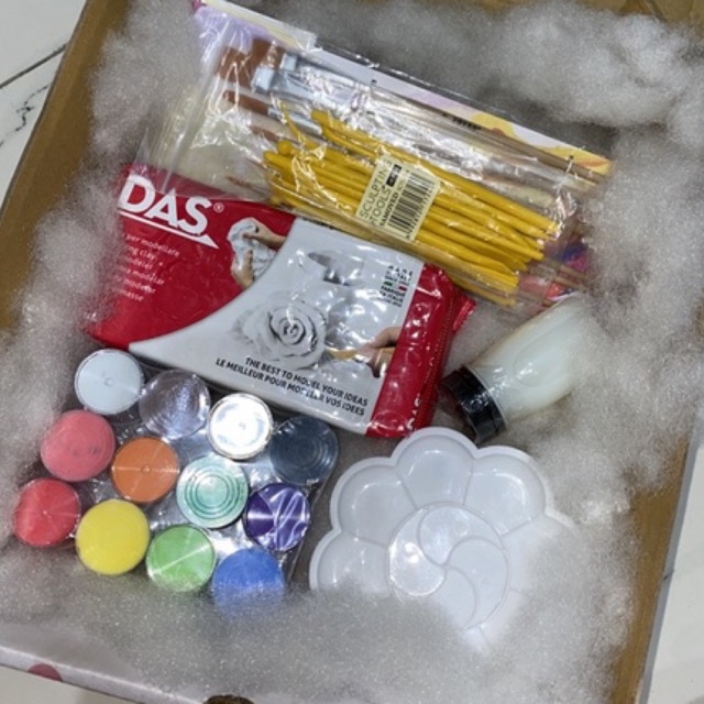 Jual AIR DRY CLAY / CLAY PUTIH / CLAY KIT/ VARNISH GLOSSY / VARNISH