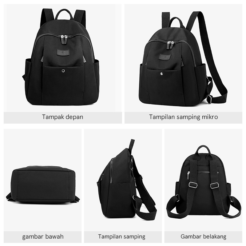 COLORFUL FOX 0491 Tas Ransel Wanita Backpack Wanita Remaja Tas Anti Air WATCHKITE BAEOS laptop 14 inci
