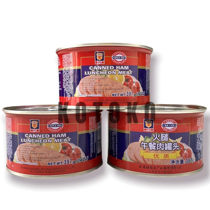 

Widyatmogrosir - Maling Canned Pork Luncheon Meat / Daging Babi Kaleng Premium 397Gr