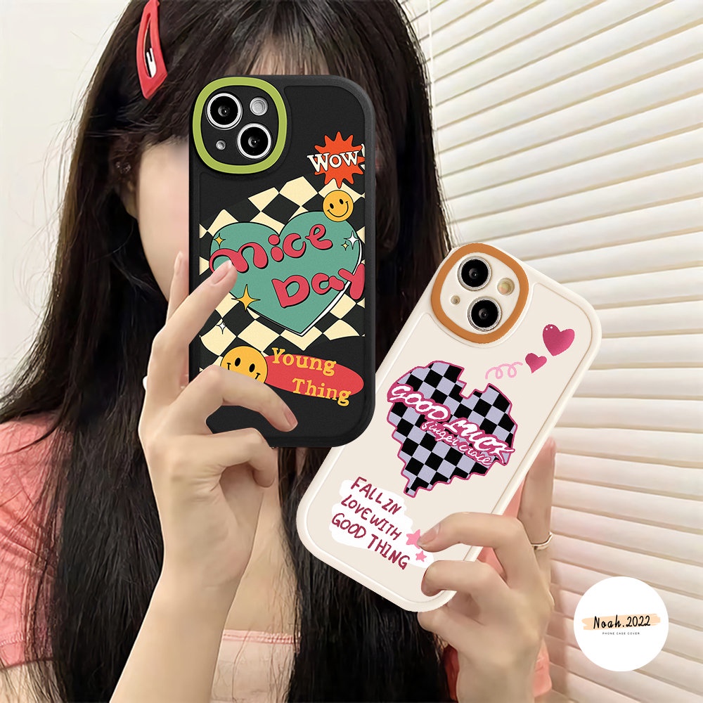 Soft Case Samsung A14 A04 A04s A12 A22 A03s A02s A03 A13 A33 A53 A73 A32 A52 A52s A72 A20s A21s M23 A31 A51 A71 A50 A50s A30s A10s A20s Love Papan Catur Couple Casing TPU Lurus