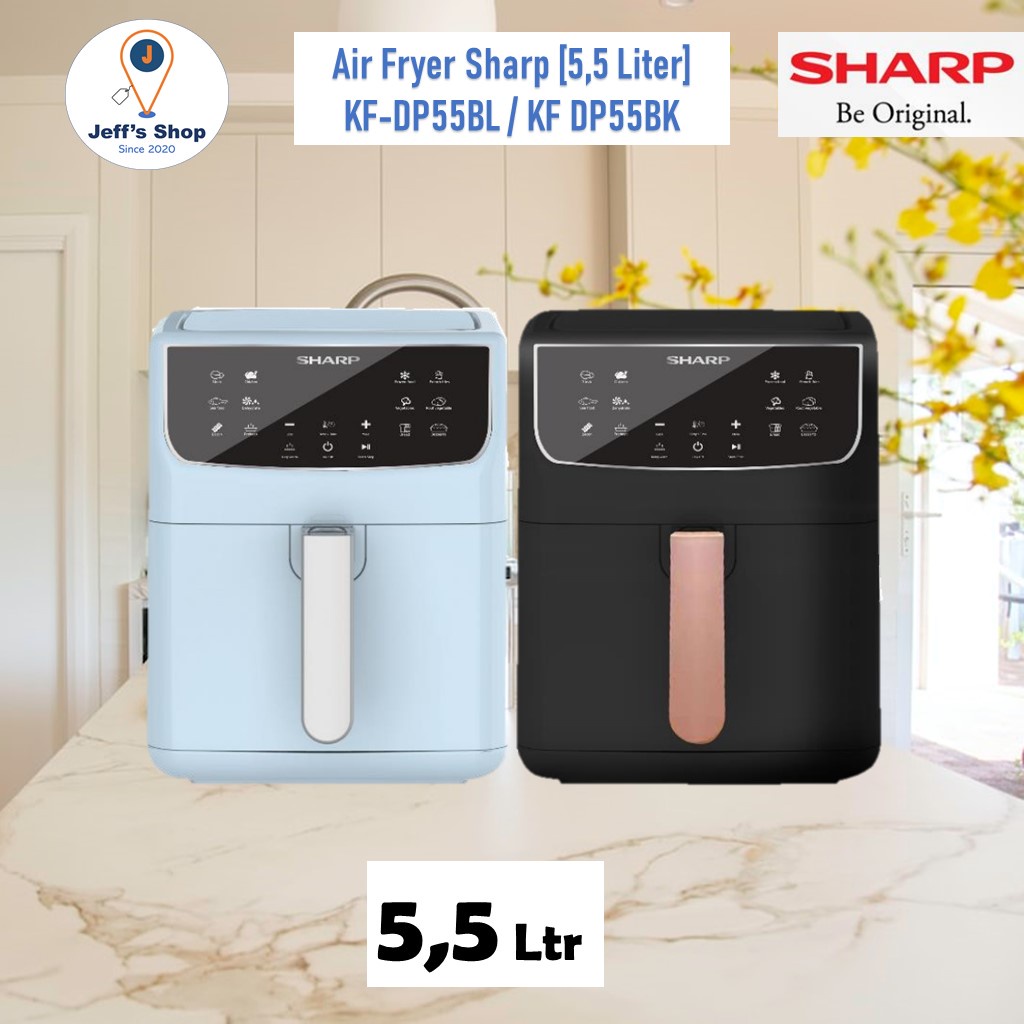 Air Fryer Sharp [5,5 Liter] KF DP55BL / KF DP55BK