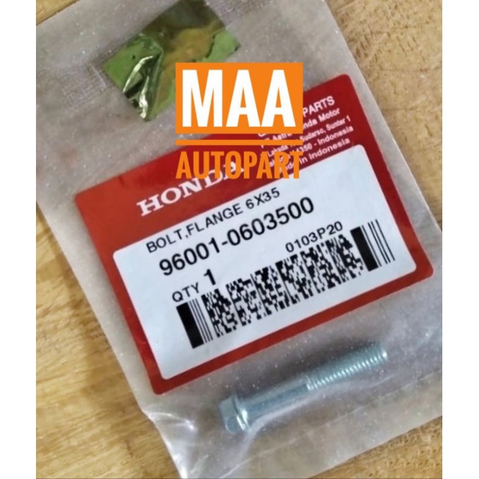 Bolt Flange 6X35 Baut Topi 6 x 35 Cover Tutup Gear Gir Depan CB150R CB 150R CBR150R CBR 150R 9600106