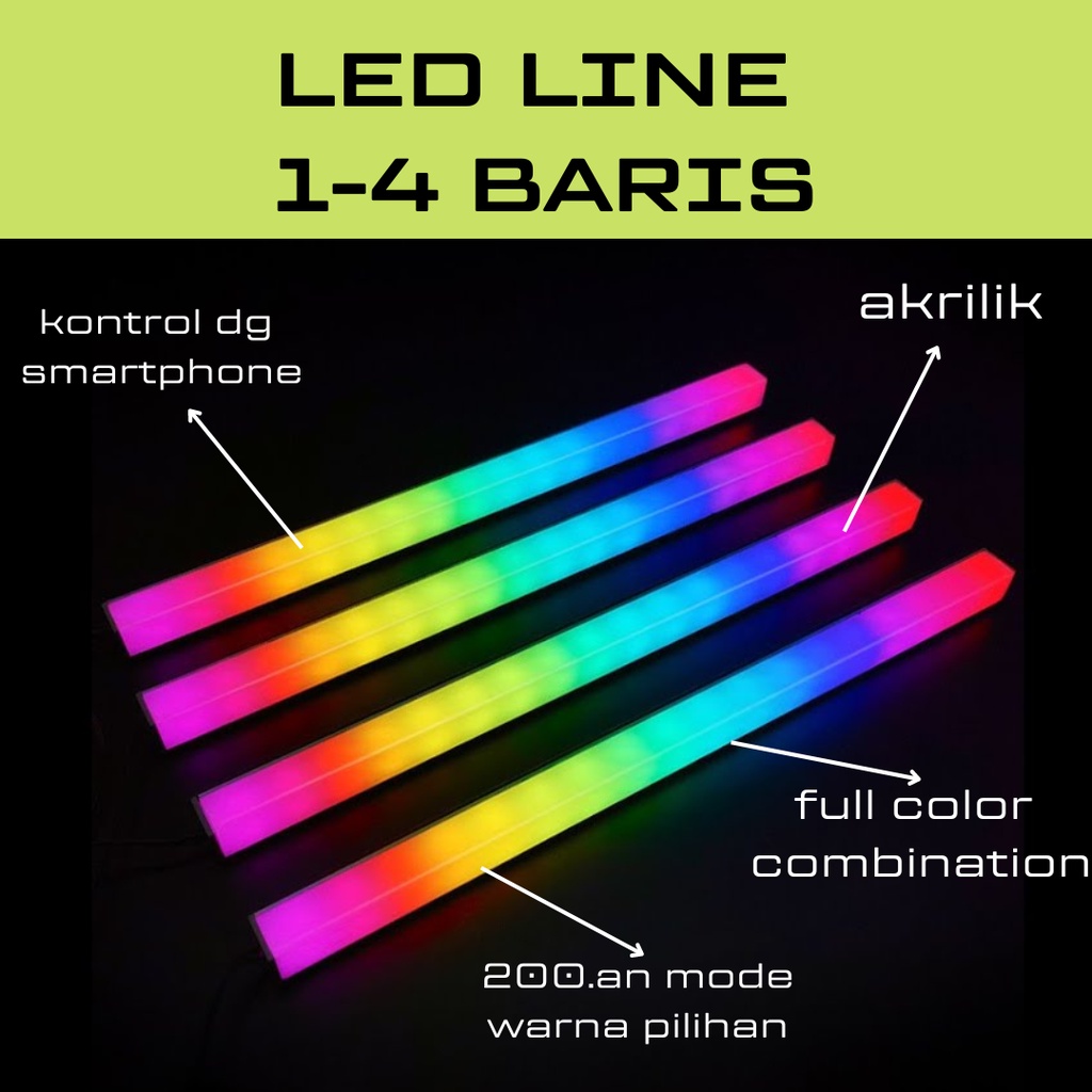 LED Line / LED Gaming Room 1-2-3 baris