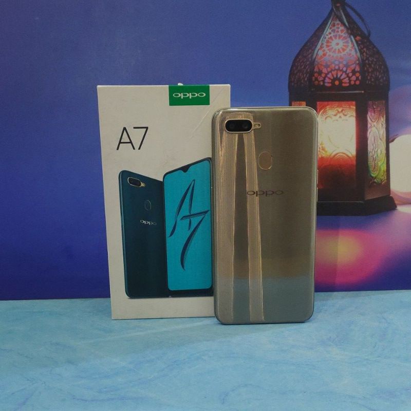 Oppo A7 4/64 3/64 Second Fullset Bekas Garansi Resmi
