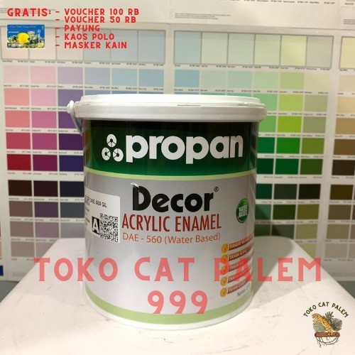 Jual Cat Tembok Propan Decor Acrylic Enamel Dae Warna Putih Glossy L Shopee Indonesia