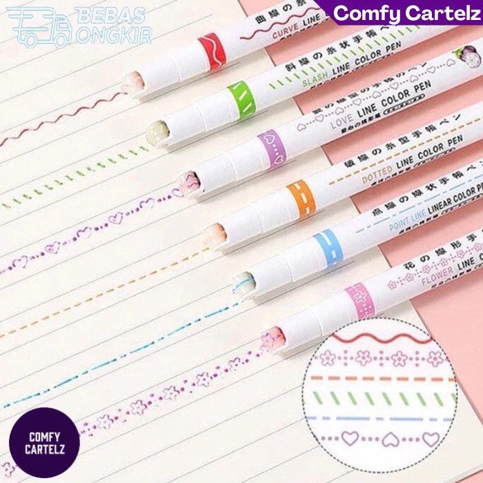 

Curve Highlighter Pen isi 6 ORIGINAL