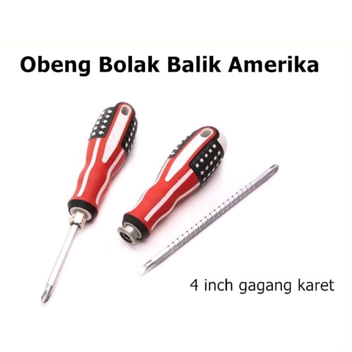 Jual Obeng Min Plus Obeng Magnet Bulak Balik In Amerika Inchi Gagang