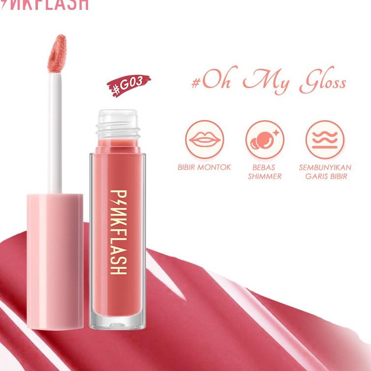 『Perdana』 PINKFLASH OhMyGloss  Lip Gloss High Moisturising Plumpmax Shimmer  G03 1Piece