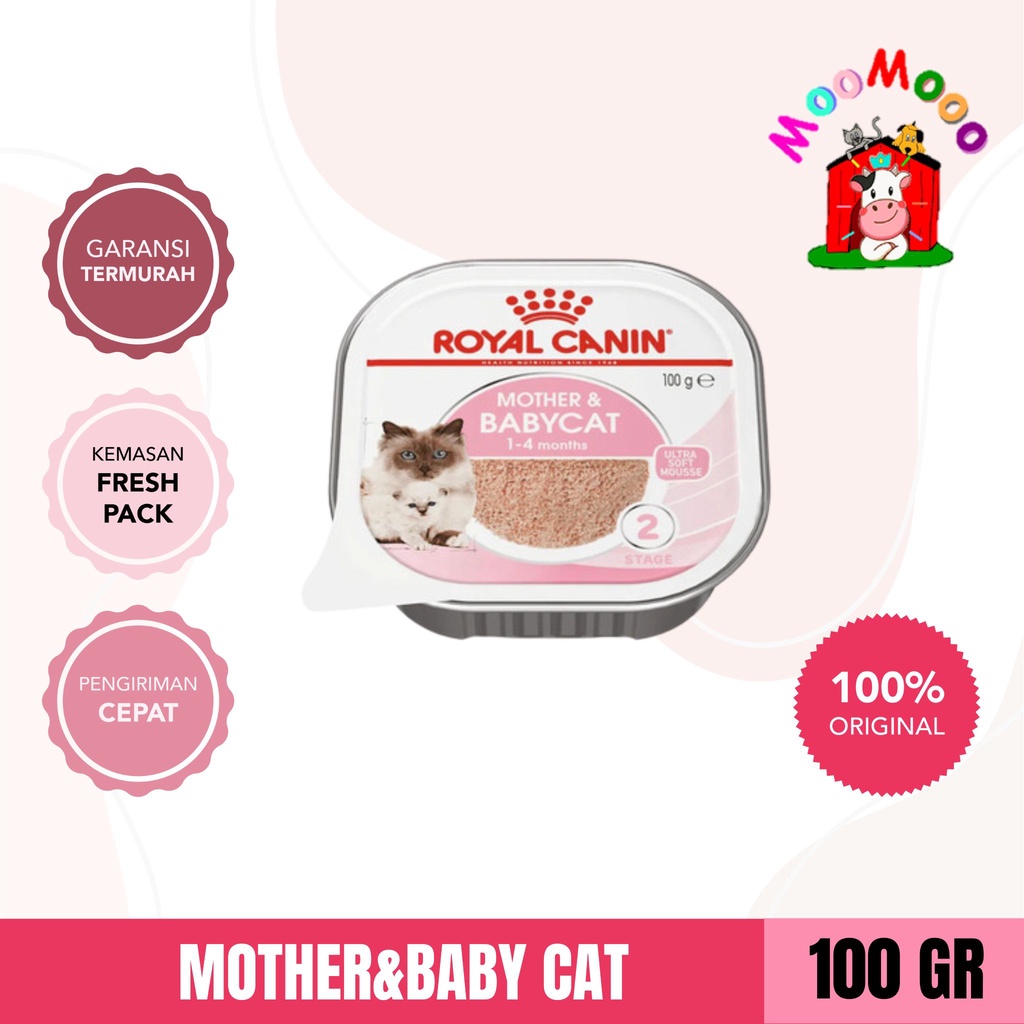 Royal Canin Mother And Baby Cat 100Gr - Wet Food / Makanan Basah Ibu dan Bayi Kucing