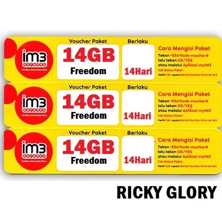 Voucher Indosat Freedom 14 GB 14 Hari