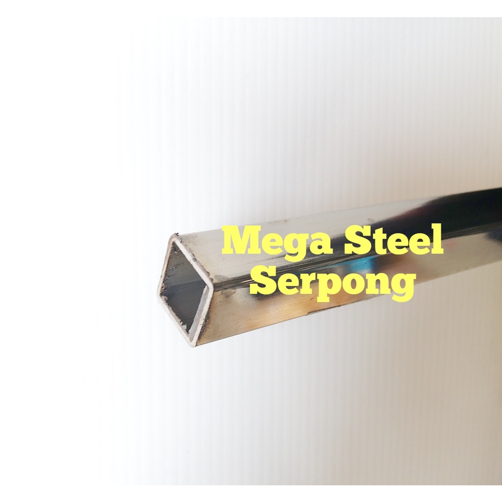 Hollow Stainless Steel HAIRLINE Pipa Kotak 10x10 mm, Tebal 0.8 mm