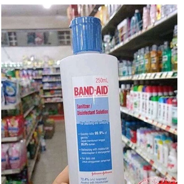 Band-Aid Hand Sanitizer Disinfectant Solution 250 mL [ Band Aid 250ml from Cleansing and Sanitizing 