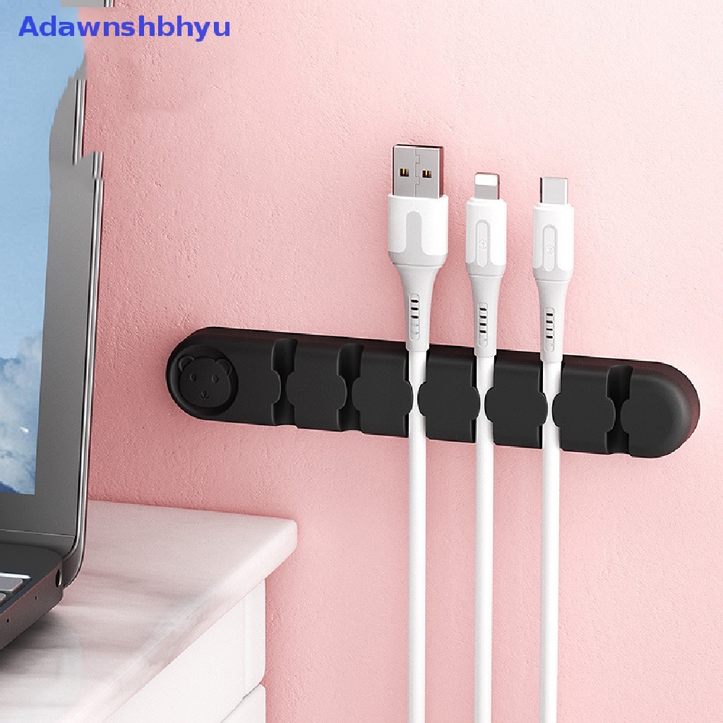 Adhyu Klip Holder Organizer Kabel 6 Lubang Untuk Desktop Cord Organizers Management ID