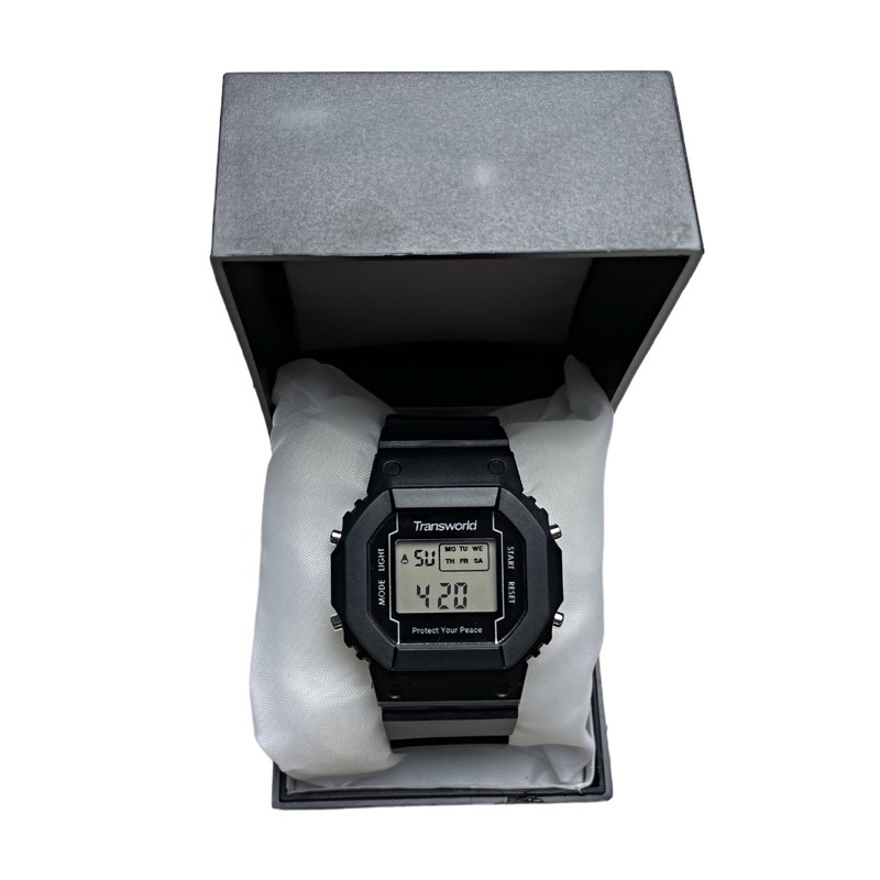 Transworld Digital Watches Peace Black | Jam Tangan Digital