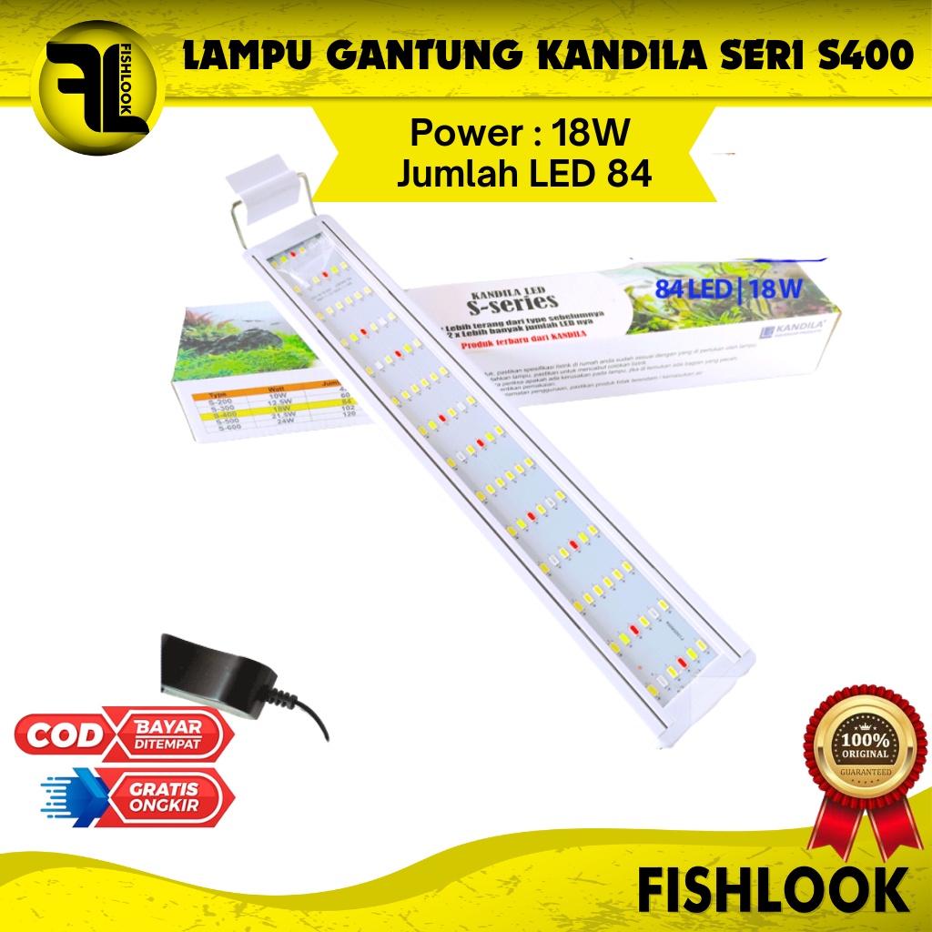 Kandila S400 S400RGB S-400 RGB Lampu Aquascape LED Aquarium Gantung