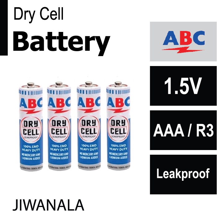 Battery Baterai R3 AAA 1.5V Leakproof ABC