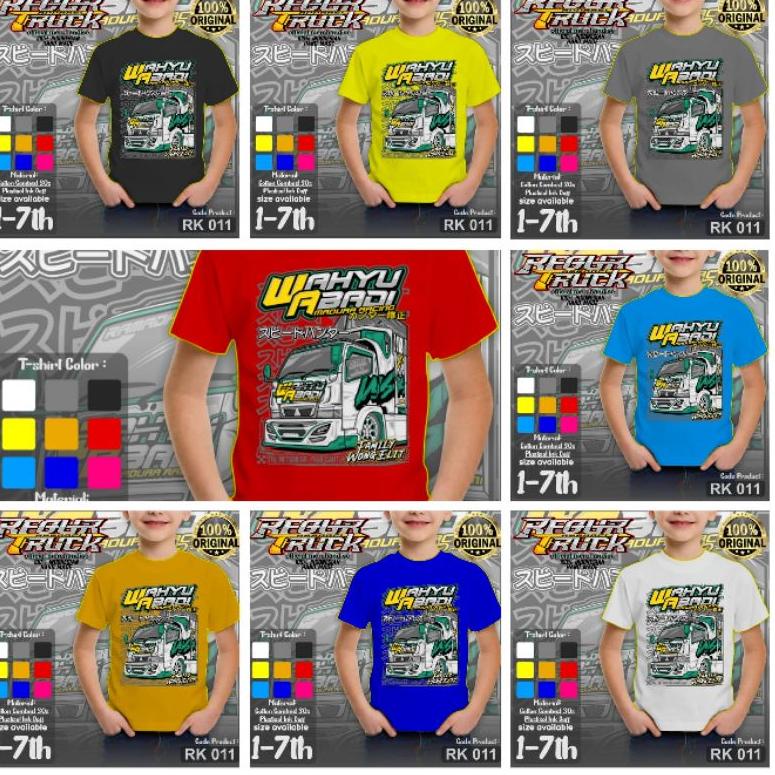 RFOUR TRUCK APPAREL - KAOS TRUK ANAK KAOS TRUK ANAK ANAK KAOS TRUK ANAK LAKI LAKI KAOS TRUK UNISEX R