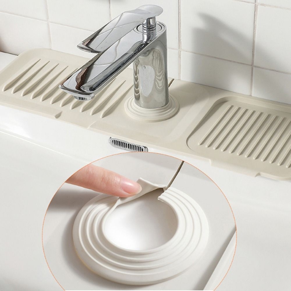 [Elegan] Keran Mat Silikon Lipat Gadget Dapur Splash Dew Bukti Non Slip Draining Pad