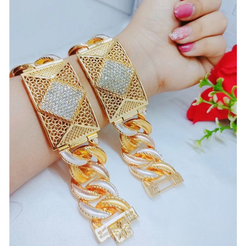 Gelang Xuping Pernmata  Rantai Kombinasi Perhiasan Fashion W0204