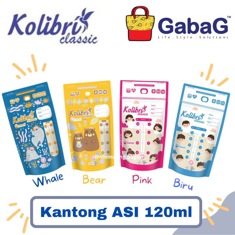 Gabag Kantong ASI Kolibri Classic 120ml