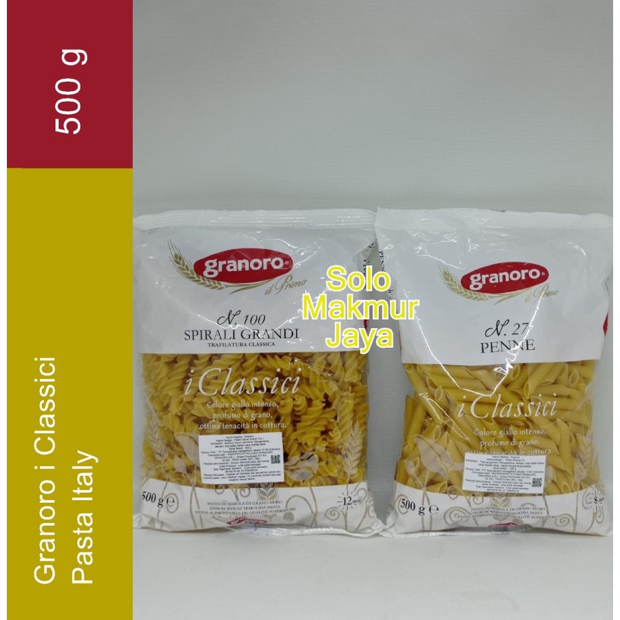 

Granoro Pasta 500gr / Penne No.27 / Spirali Grandi No.100 Pasta Italy