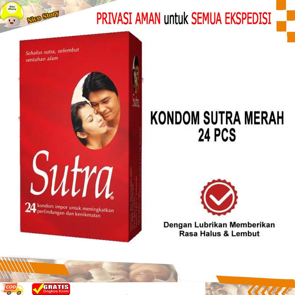 (NCS) GROSIR Kondom Sutra Merah Condom 1 kotak isi 24 pcs SUTRA MERAH