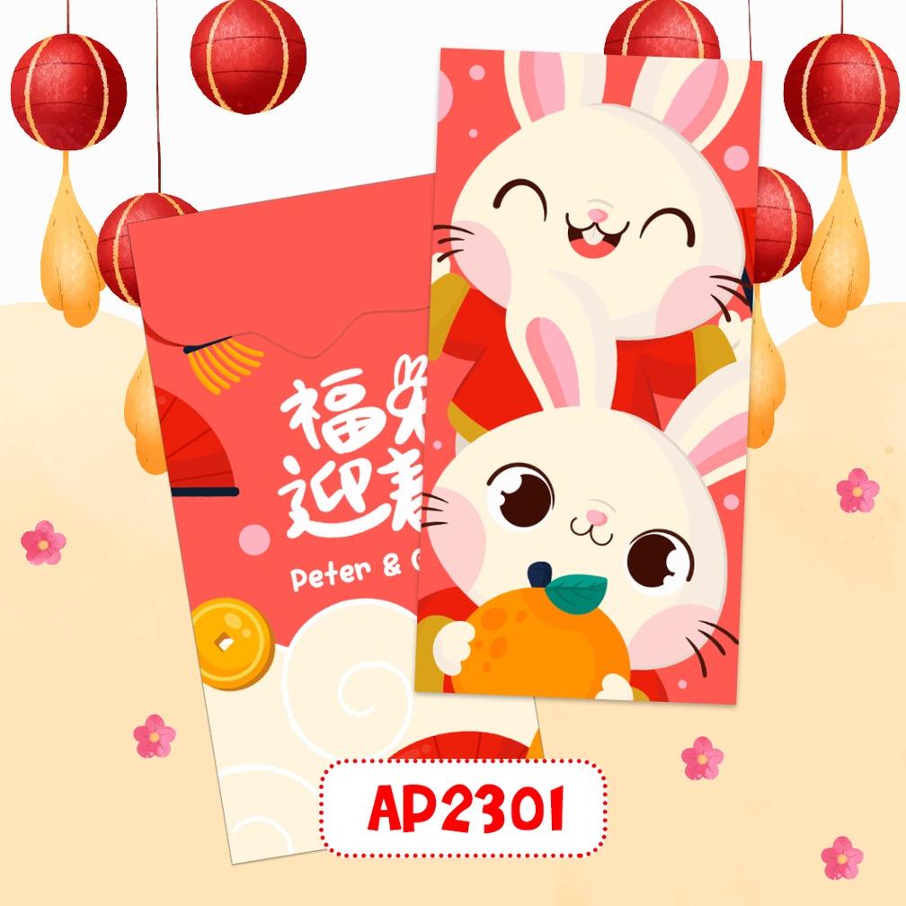 

Angpao Chinese New Year Imlek Tahun Kelinci 2023 Custom Nama Isi 8 Pcs
