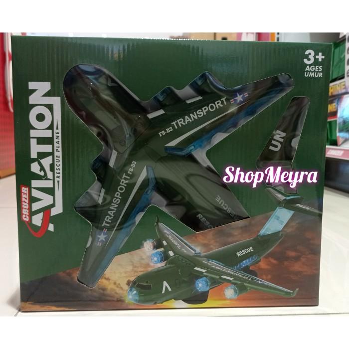 Cruzer Aviation Rescue Plane Mainan Pesawat Terbang Militer 56
