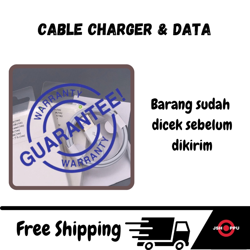 Kabel Charger Fast Charging Fastcharge + Kabel Data IP